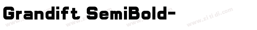 Grandift SemiBold字体转换